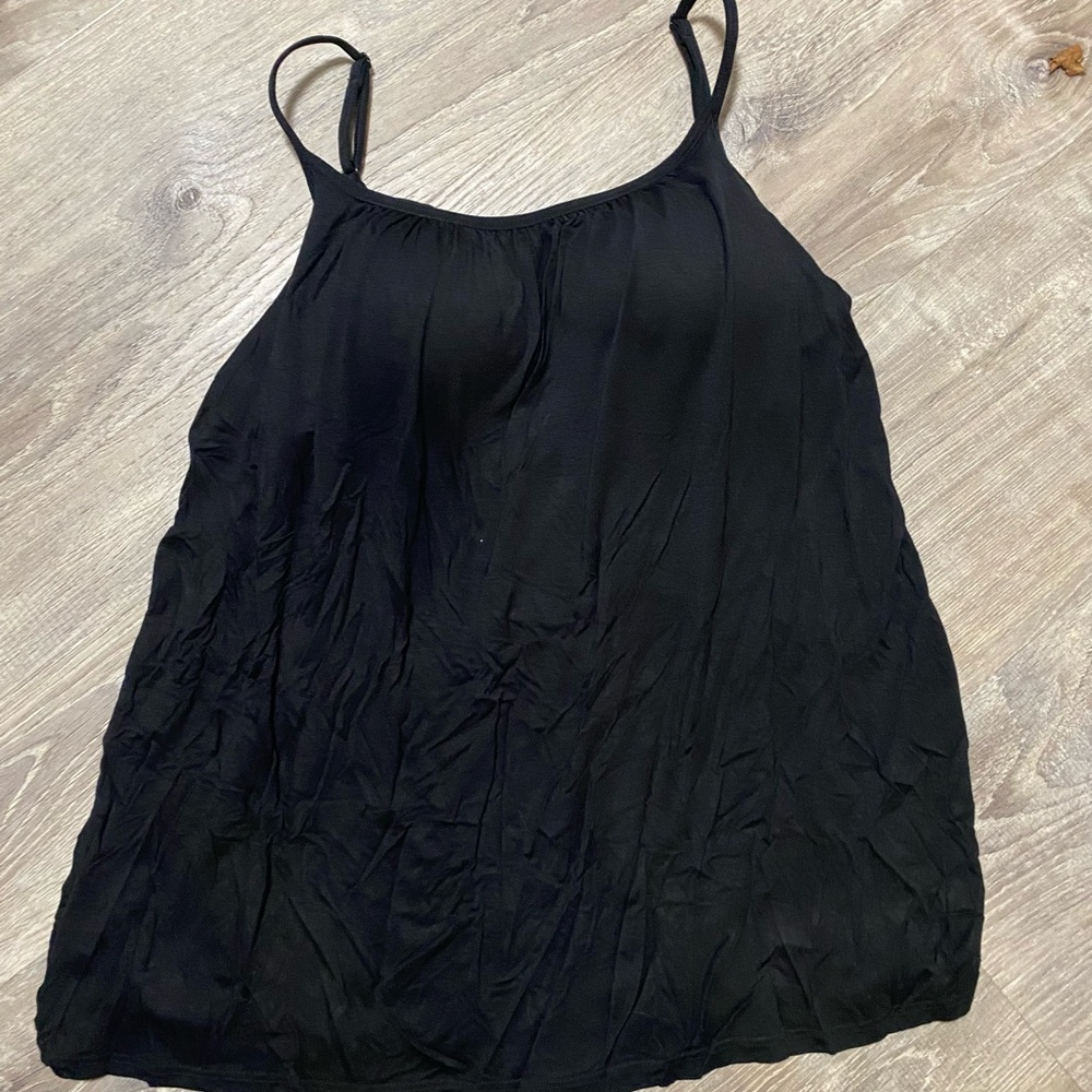 Black Women's Spaghetti Strap Tank Top